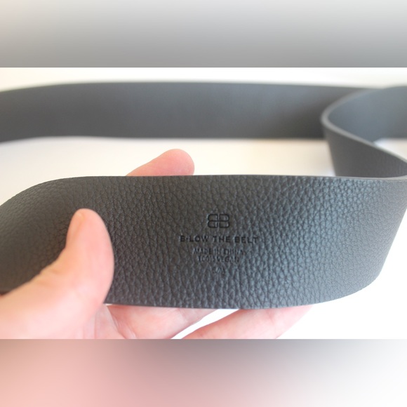 Black and Gold Vegan Belt Small Medium B-Low the Belt, Long 2” Wide Camille Wrap - Picture 4 of 9